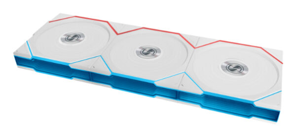 12TLLCD1W3W Carcasa del ordenador Ventilador 12 cm Blanco 1 pieza(s)