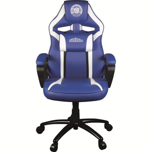 My Hero Academia KX MHA GAMING CHAIR Silla para videojuegos universal Asiento acolchado Azul, Blanco