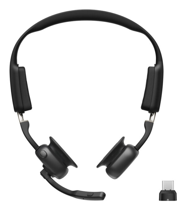 OpenMeet Auriculares Inalámbrico gancho de oreja Oficina/Centro de llamadas USB Tipo C Bluetooth Negro