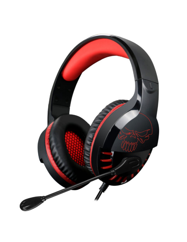 MIC-PH3SW2 auricular y casco Auriculares Alámbrico Diadema Llamadas/Música Negro, Rojo