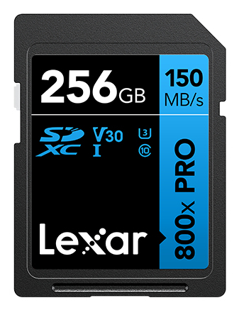 High-Performance 800xPRO 256 GB SDXC UHS-I Clase 10