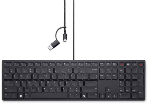 Teclado de colaboración con cable Pro - KB525C - español (QWERTY)