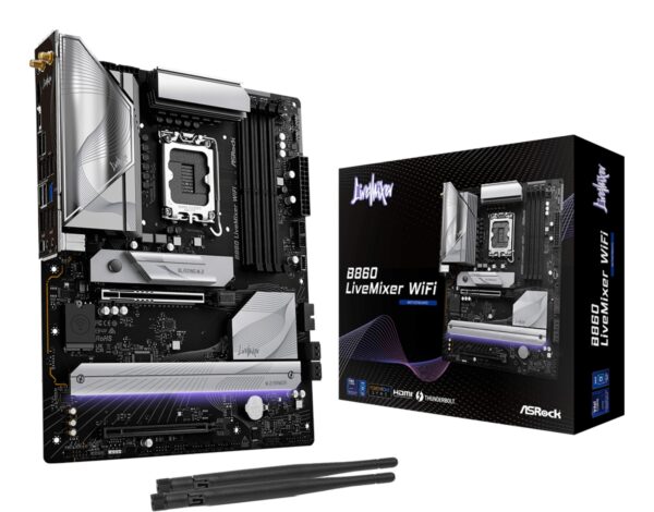 B860 LiveMixer WiFi Intel B860 LGA 1851 (Socket V1) ATX