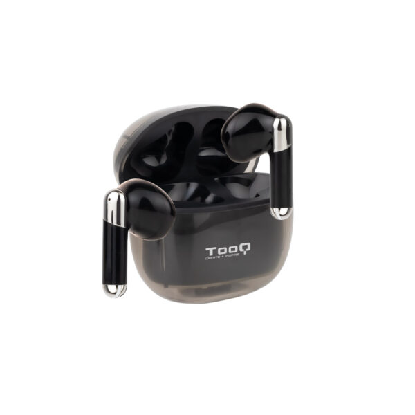 Onyx Auriculares Inalámbricos + Micrófono Bluetooth con Estuche de Carga, Negros