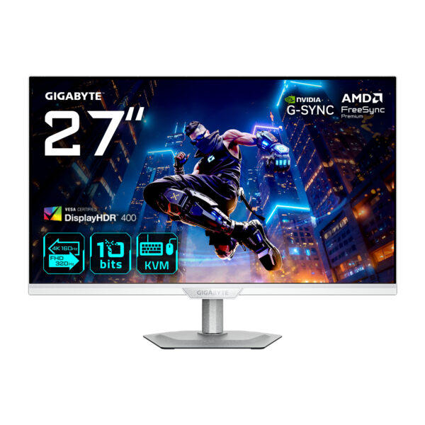 M27UP ICE Monitor de juego 27 4K UHD - Modo dual (4K 160Hz o FHD 320Hz), 3840 x 2160, 1ms, 350 cd/m², FreeSync Premium, DisplayHDR400, HDMI 2.1, DisplayPort 1.4