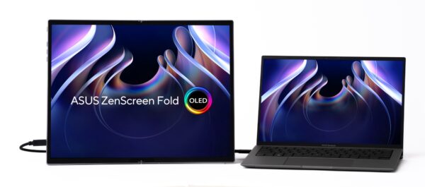 ZenScreen Fold OLED MQ17QH pantalla para PC 43,9 cm (17.3") 2560 x 1920 Pixeles Quad HD Plata