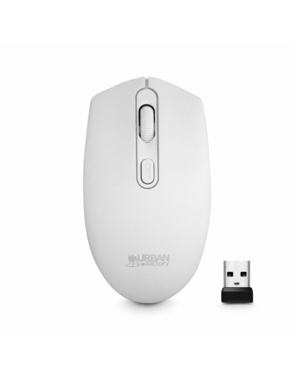 FREE ratón Hogar Ambidextro RF inalámbrico Óptico 1600 DPI