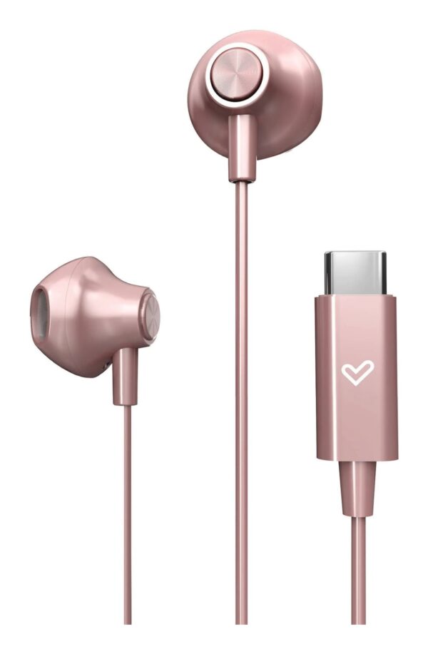 EasyPods Auriculares Alámbrico Dentro de oído Llamadas/Música USB Tipo C Oro rosa