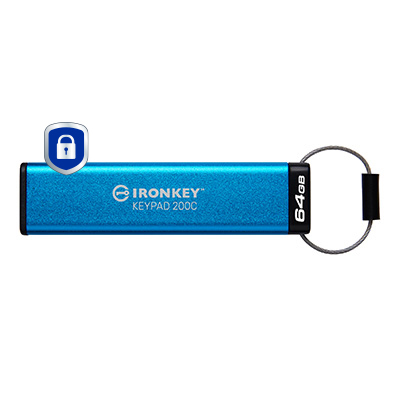 IronKey Keypad 200C USB-C de 64 GB 200C, FIPS 140-3 nivel 3 AES-256