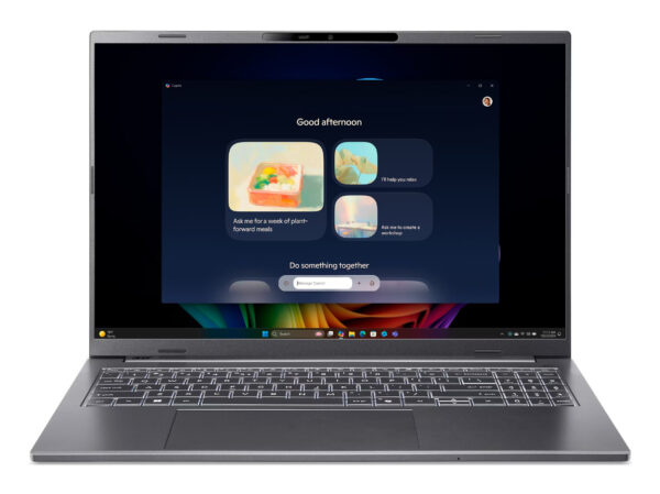 Aspire 16 AI A16-52M-916E Copilot+ PC Intel Core Ultra 9 288V Portátil 40,6 cm (16") WUXGA+ 32 GB LPDDR5x-SDRAM 1 TB SSD Wi-Fi 7 (802.11be) Windows 11 Home Gris