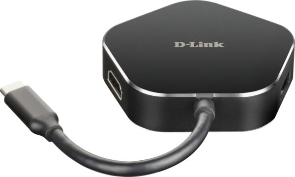 DUB-M420 base para portátil y replicador de puertos Alámbrico Thunderbolt 3 Aluminio, Negro