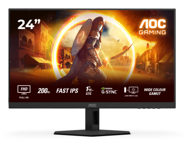 G4 24G4HRE pantalla para PC 60,5 cm (23.8") 1920 x 1080 Pixeles Full HD LED Negro, Rojo